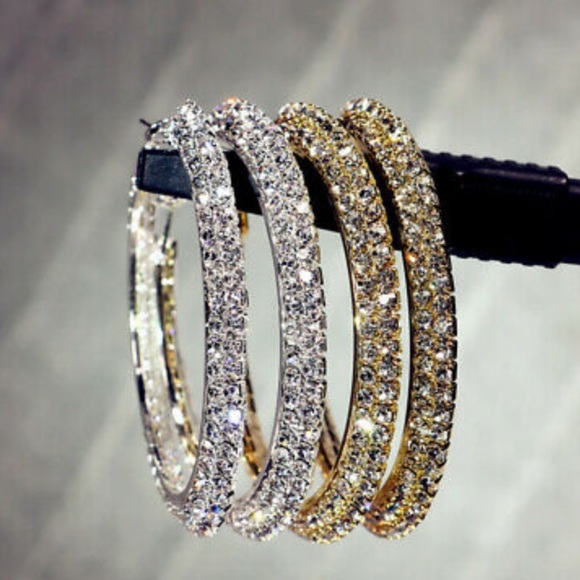 New 18k gold plated hoop earrings - Picture 4 of 4